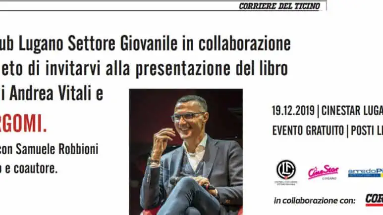 “Bella zio” Giovedì 19.12.2019 vi invita alla presentazione del libro di Beppe Bergomi e Andrea Vitali